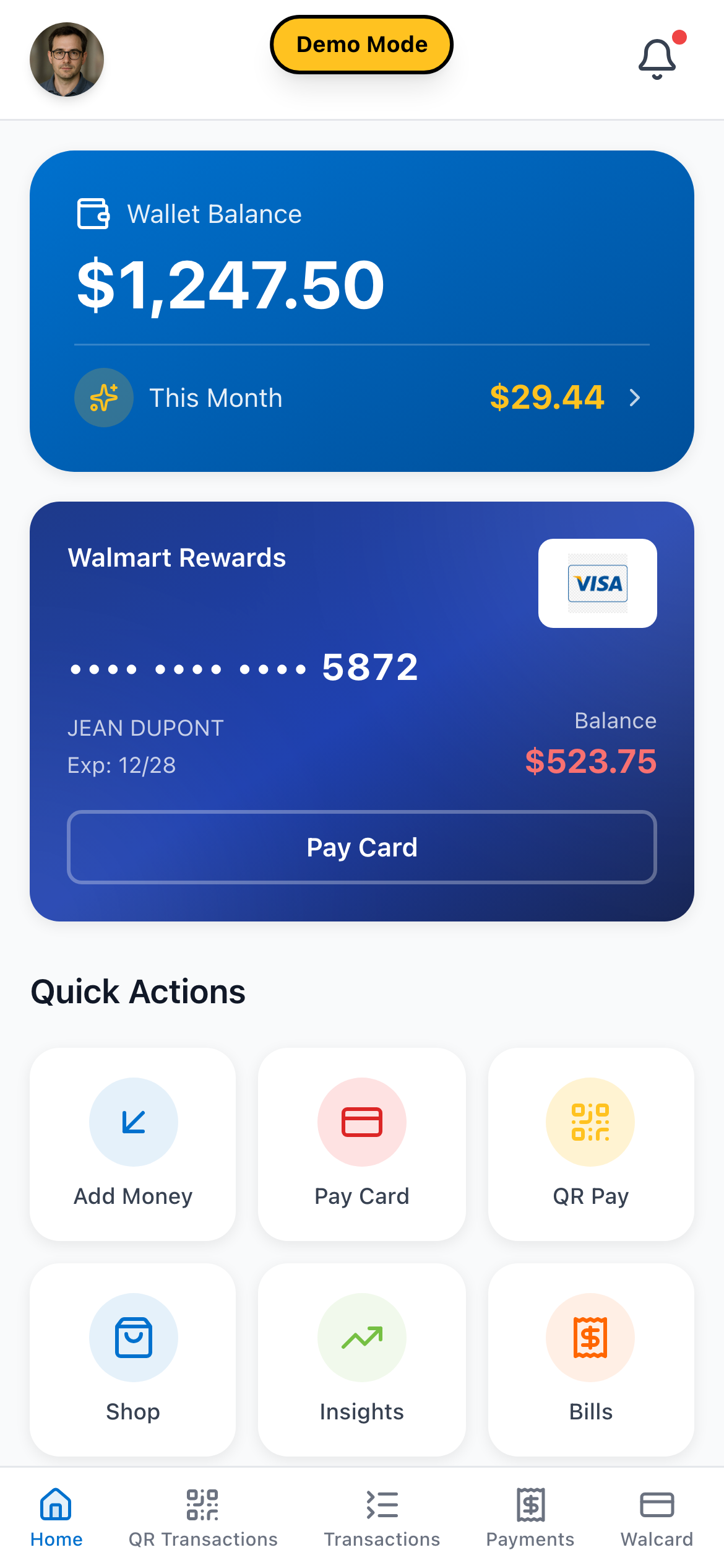 Walcard Dashboard